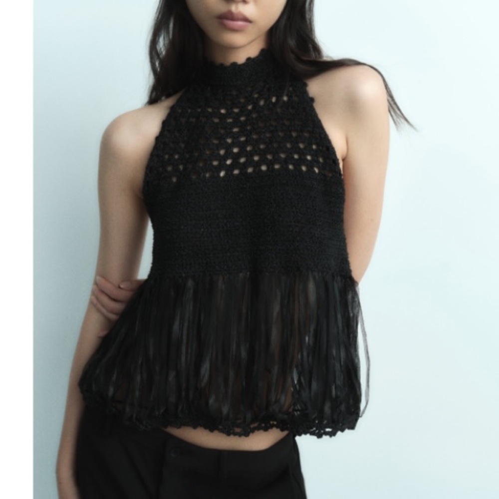 Zara knit halter top